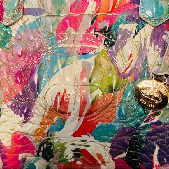 👜NWT!! HARD TO FIND DESIGN! Gorgeous Brahmin Large Duxbury Satchel in Daylily! - Picture 10 of 16